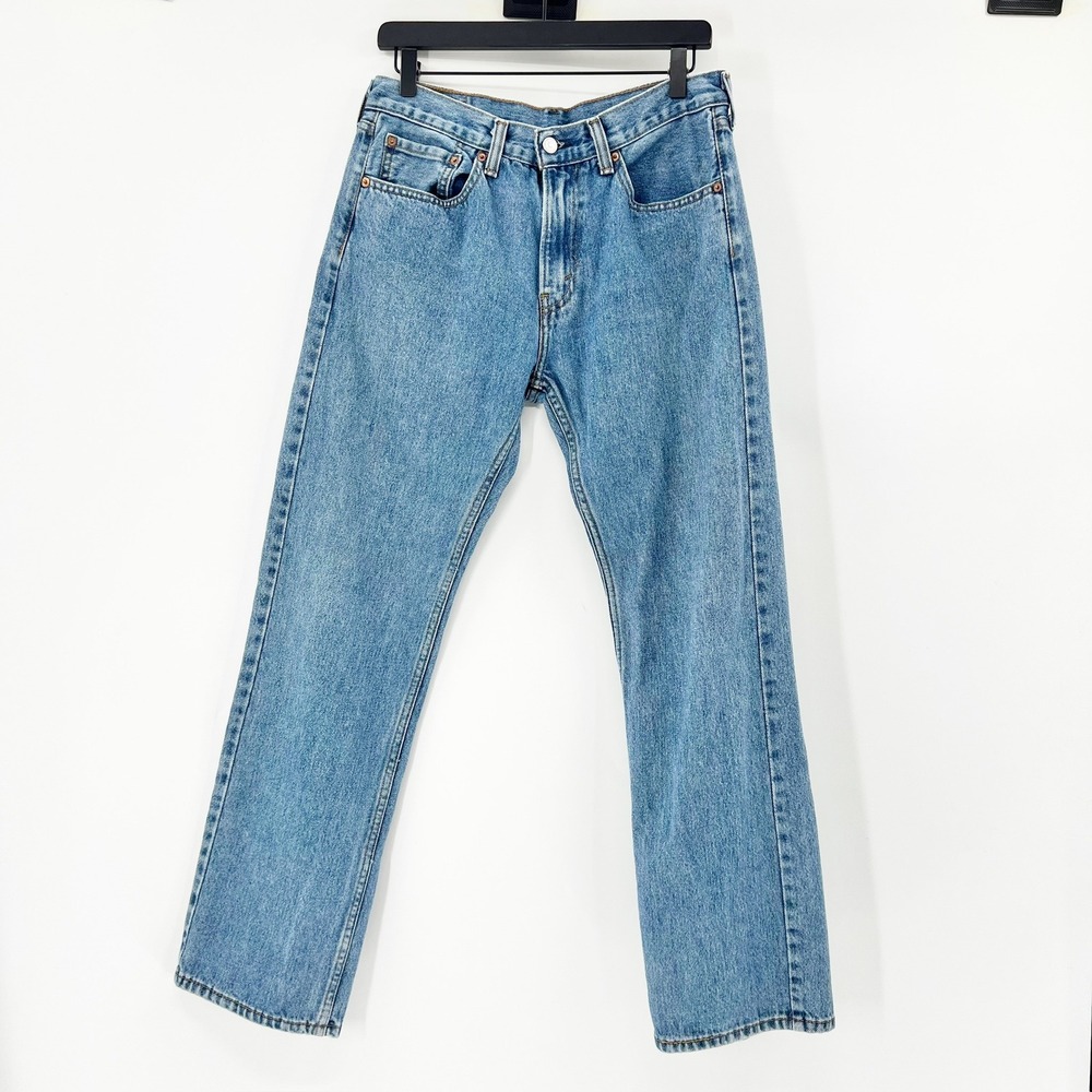 Levi's 505 Jeans Mens 31x30‎ Blue Good Straight Leg Medium Wash Denim
